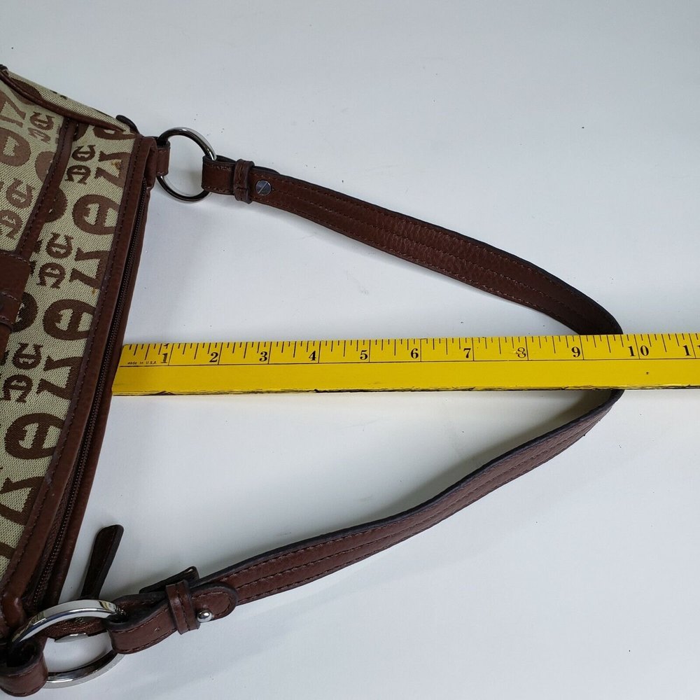 Etienne Aigner Handbag Purse Brown Buckle Logo Under Arm Minimalist - Picture 10 of 10